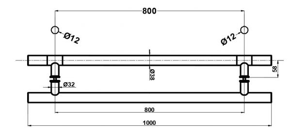 HDL633/Ручка офісна/1000-800-32/глянець