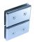 HDL309/глянець/Петля скло скло з фіксацією
