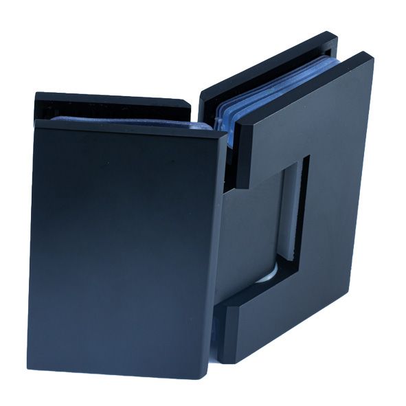 SH135BAD/BLACK. Петля скло-скло 135 градусів з регульованим кутом фіксації