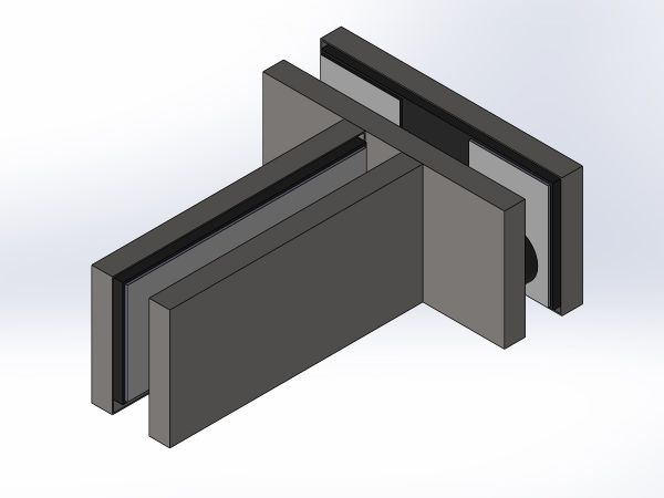 KPF584/Коннектор для з'єднання з ребром жорсткості/нерж мат