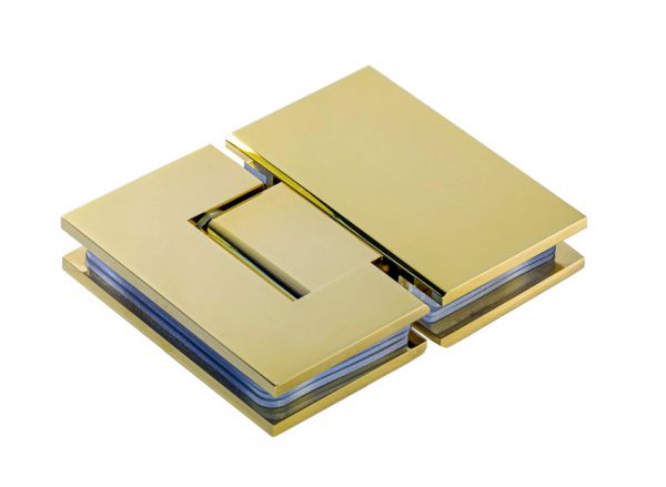 SH180B/GOLD. Петля скло-скло 180 градусів з фіксацією