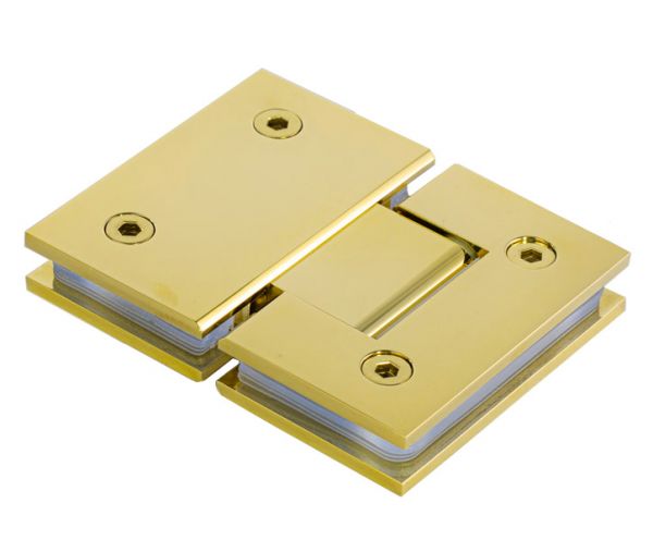 SH180B/GOLD. Петля скло-скло 180 градусів з фіксацією