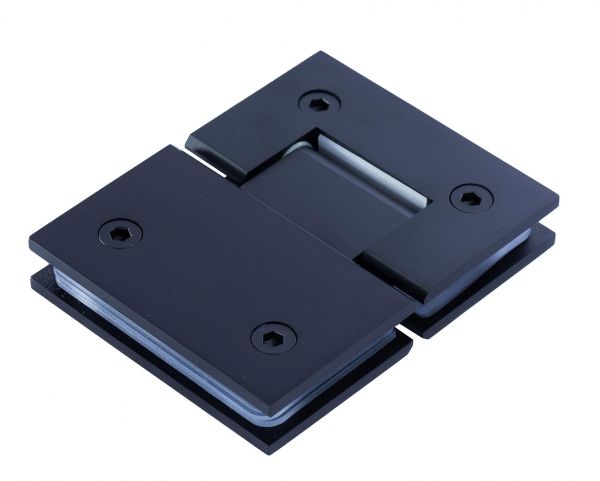 SH180B/BLACK. Петля скло-скло 180 градусів з фіксацією