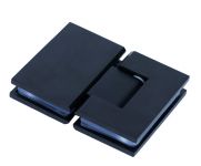 SH180BAD/BLACK/Петля скло-скло 180 градусів з регульованим кутом фіксації