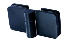 SH180M-L/Петля стекло-стекло c функцией подъёма без фиксации/левая/BLACK