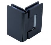 SHLB1/Black/Петля скло-скло 90 градусів з фіксацією