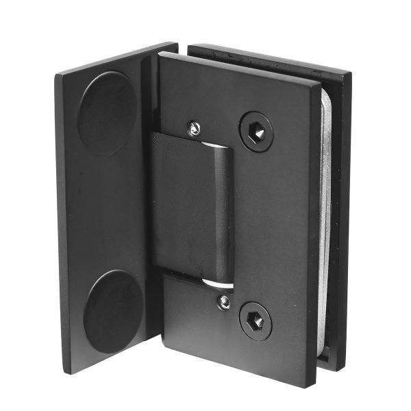 SHT-B3-AD/BLACK Петля стена стекло c фиксацией / покрытие - BLACK MATT 