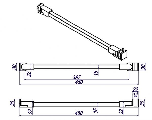 SR01-450/black/чорний мат.